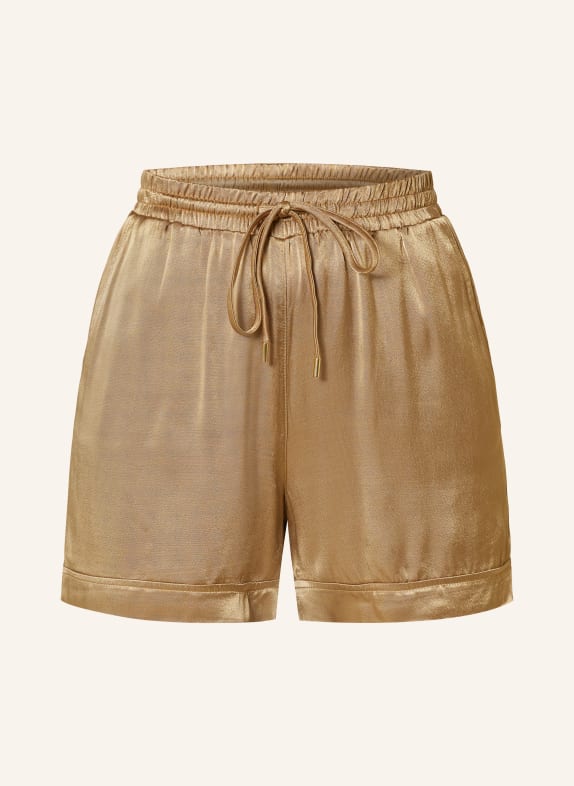 ROUGE VILA Satin shorts LIGHT BROWN