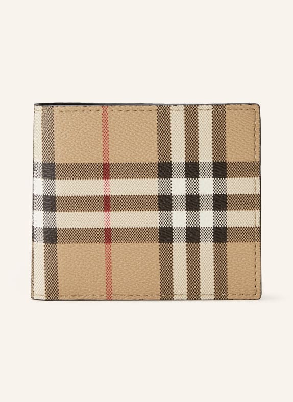 BURBERRY Geldbörse BEIGE/ SCHWARZ/ WEISS