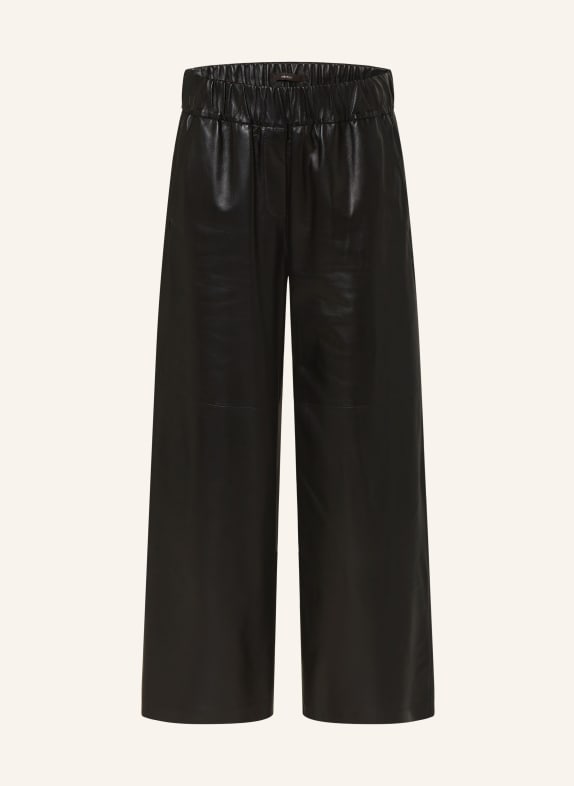 windsor. Leather culottes BLACK