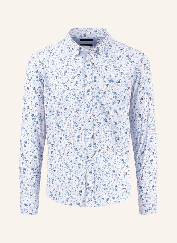 FYNCH-HATTON Hemd Regular Fit BLAU/ WEISS/ DUNKELROT