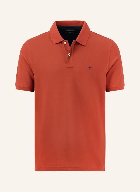 FYNCH-HATTON Piqué-Poloshirt DUNKELORANGE