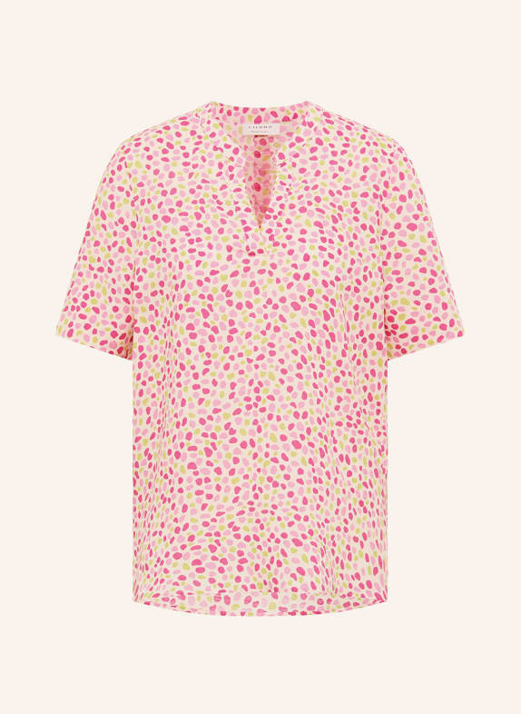 ETERNA Shirt blouse with linen PINK/ LIGHT GREEN/ PINK