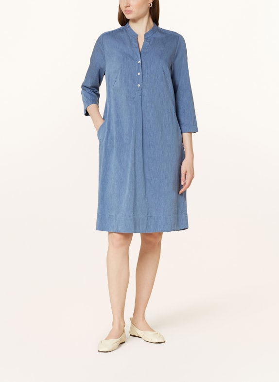 ETERNA Dress with 3/4 sleeves DARK BLUE