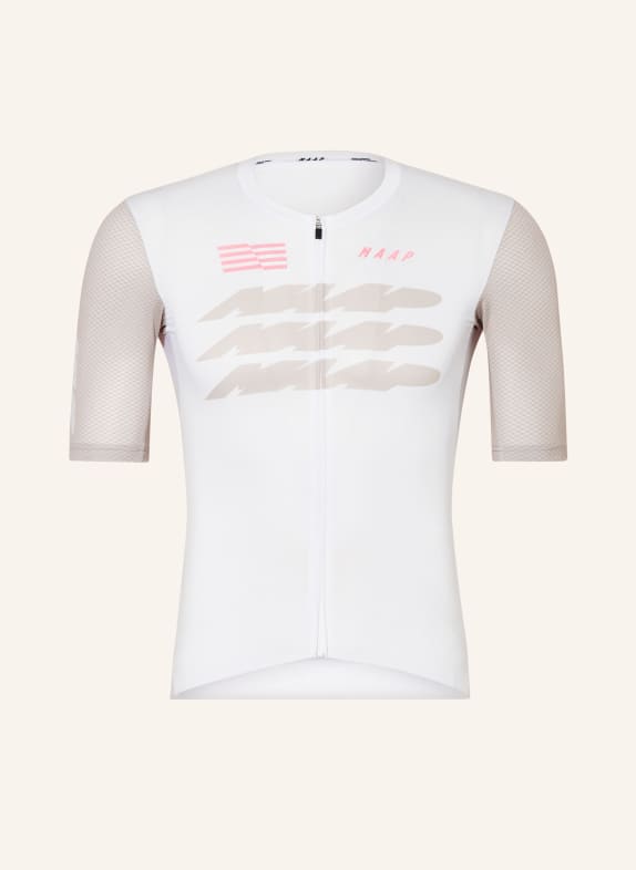 MAAP Radtrikot ECLIPSE PRO AIR 2.0 WEISS/ BRAUN/ NEONPINK