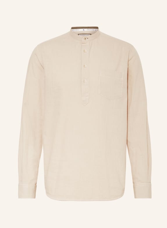 COLOURS & SONS Shirt comfort fit LIGHT BROWN