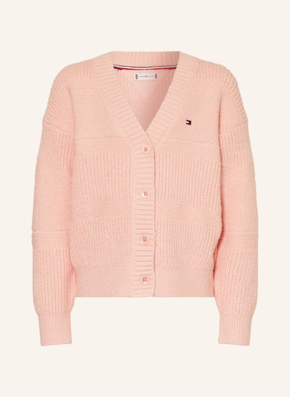 TOMMY HILFIGER Strickjacke ROSA