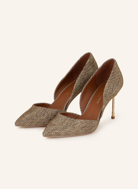 KURT GEIGER Pumps BOND 90 with decorative gems BEIGE