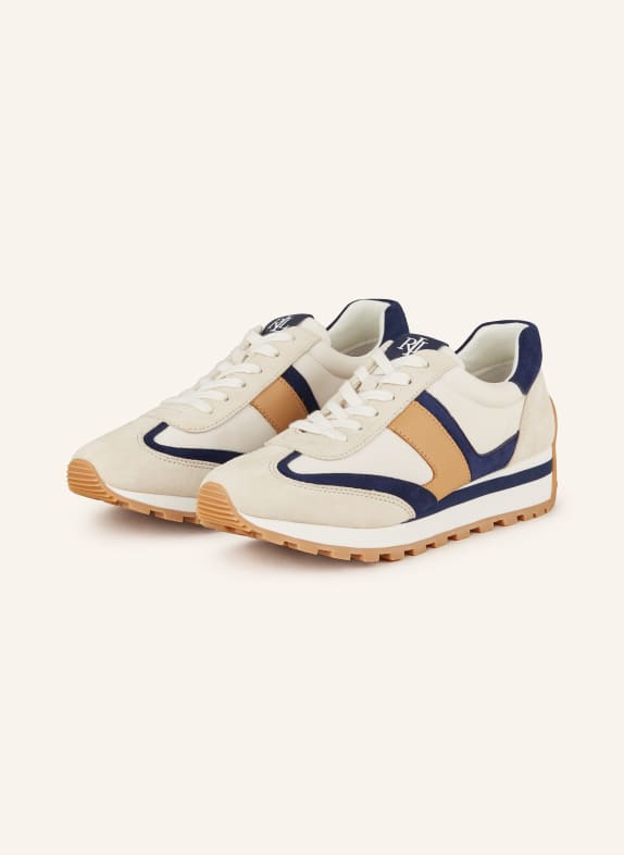 LAUREN RALPH LAUREN Sneaker DANI CREME/ DUNKELBLAU/ BEIGE