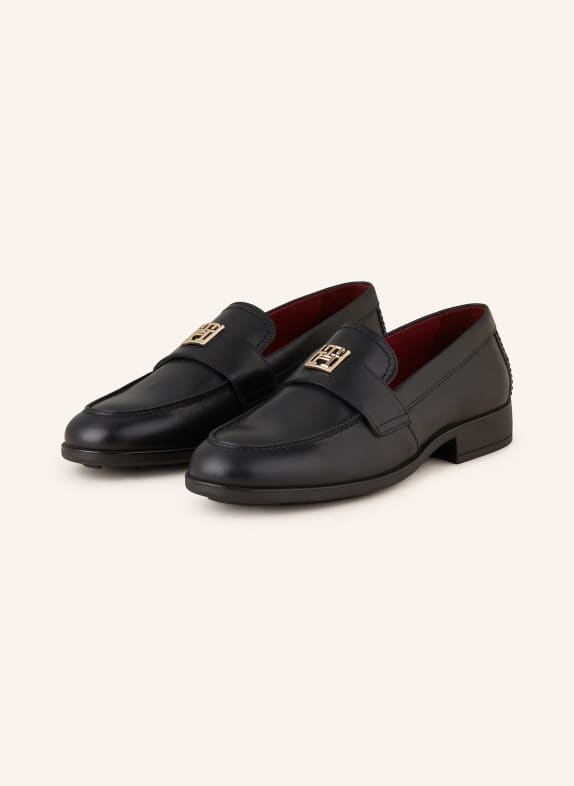 TOMMY HILFIGER Loafersy CZARNY