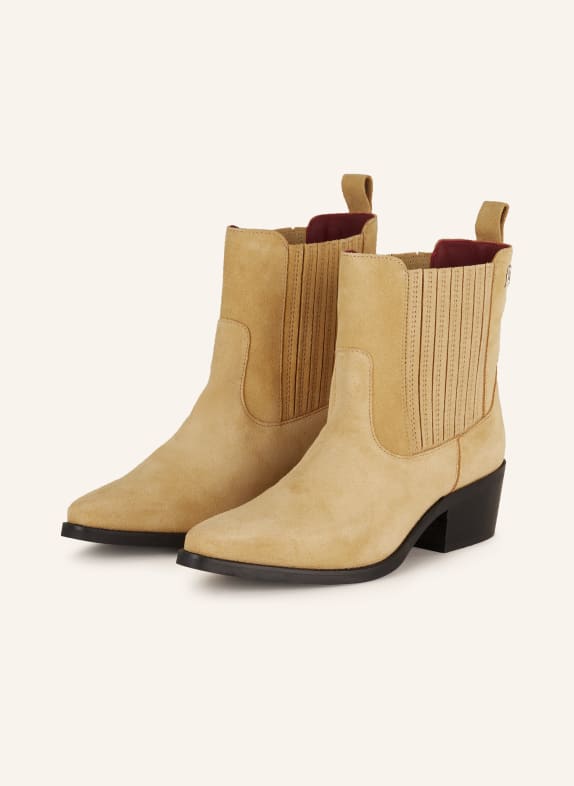 TOMMY HILFIGER Cowboy Boots CAMEL