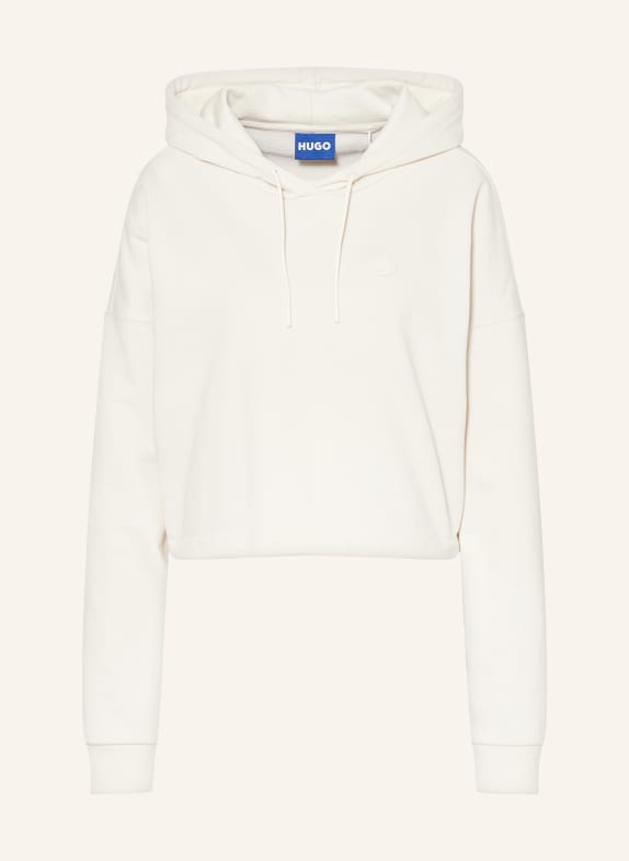 HUGO BLUE Cropped-Hoodie DILVIE ECRU