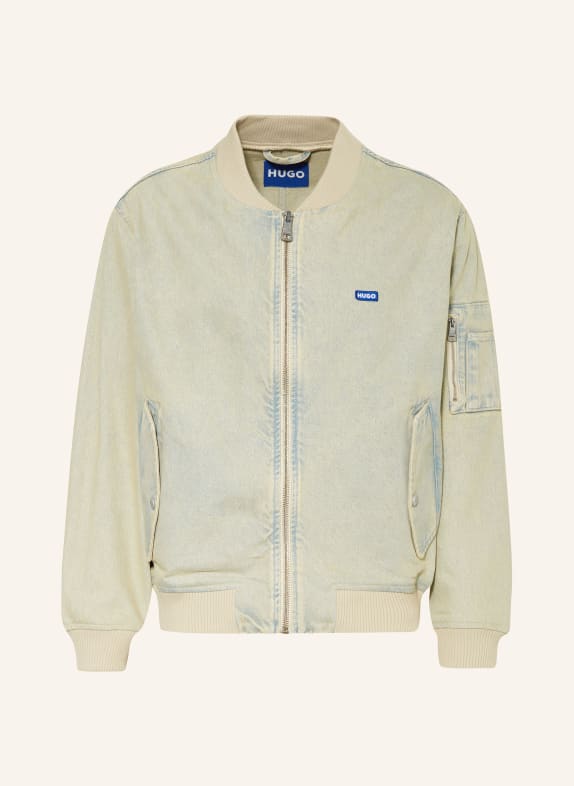 HUGO BLUE Jeansblouson BAJAM HELLBLAU/ BEIGE