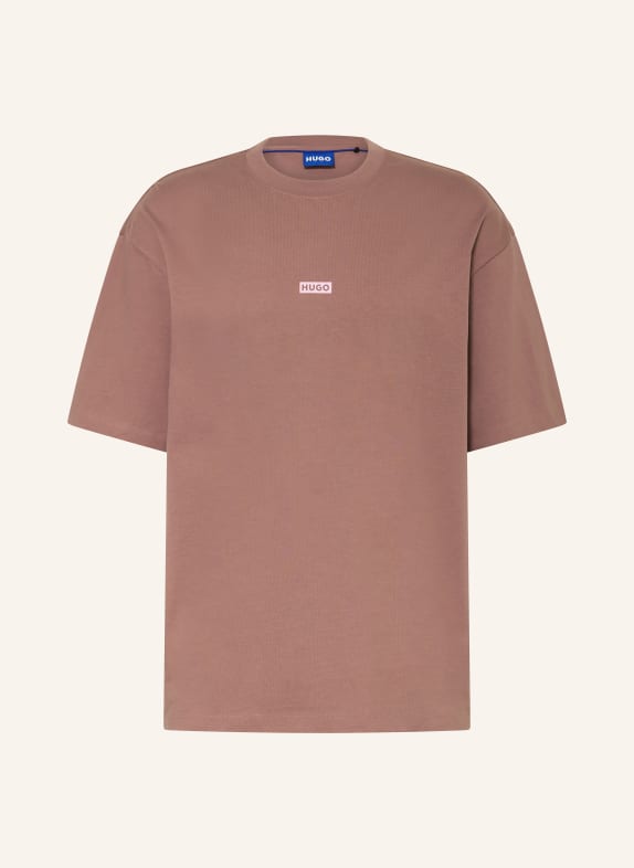 Topman overdye sweatshirt with Tokyo print in gray BROWN