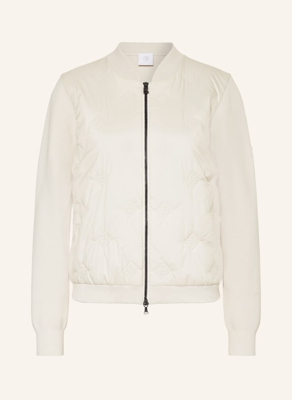 BOGNER Bomber jacket ANNE in mixed materials CREAM