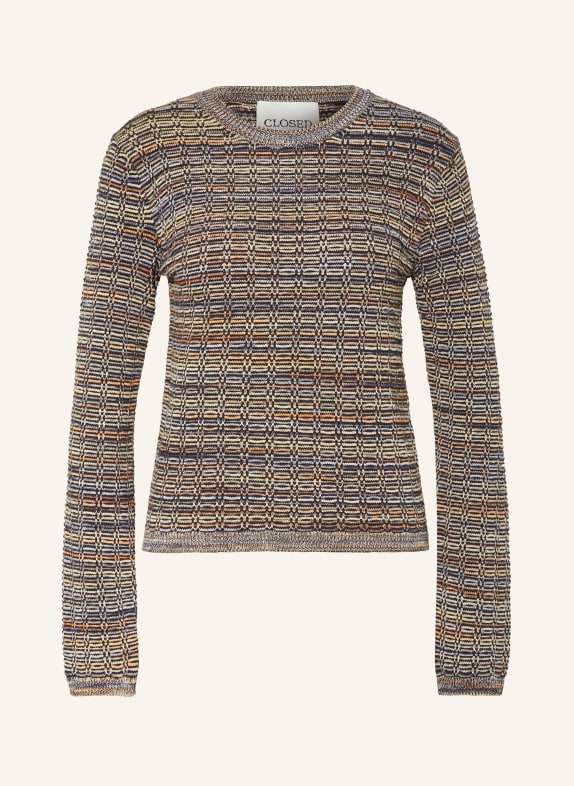 CLOSED Sweater GRAY/ CREAM/ ORANGE