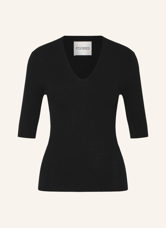 CLOSED Cashmere sweater with 3/4 sleeves BLACK