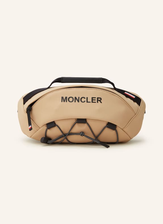 MONCLER GRENOBLE Gürteltasche BEIGE/ SCHWARZ