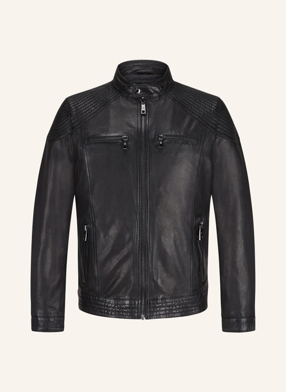 MILESTONE Lederjacke MSPARKER SCHWARZ