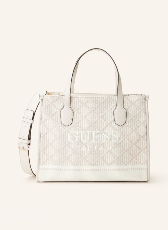 GUESS Handtasche SILVANA CREME