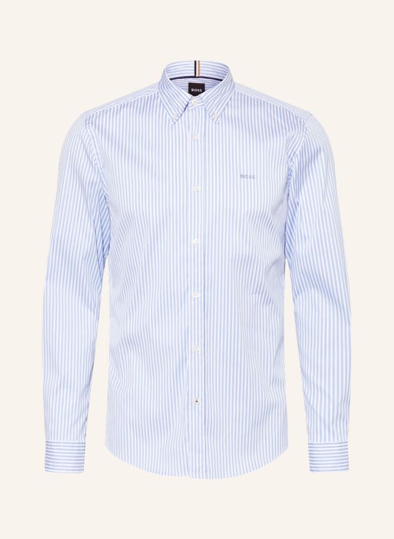 BOSS Hemd ROAN Slim Fit WEISS/ BLAU