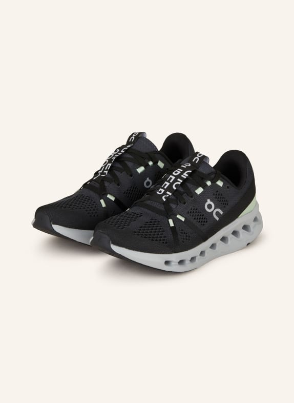 On Laufschuhe CLOUDSURFER SCHWARZ/ MINT