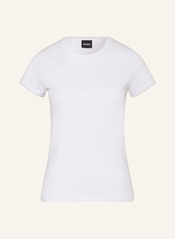 BOSS T-Shirt EVENTSA mit Cut-out WEISS