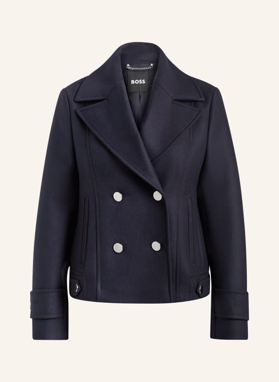 BOSS Pea coat CAPEKA DARK BLUE