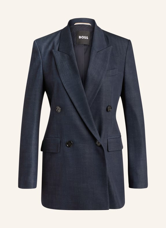 BOSS Long blazer JALETO DARK BLUE