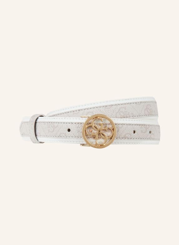 GUESS Belt WHITE/ TAUPE