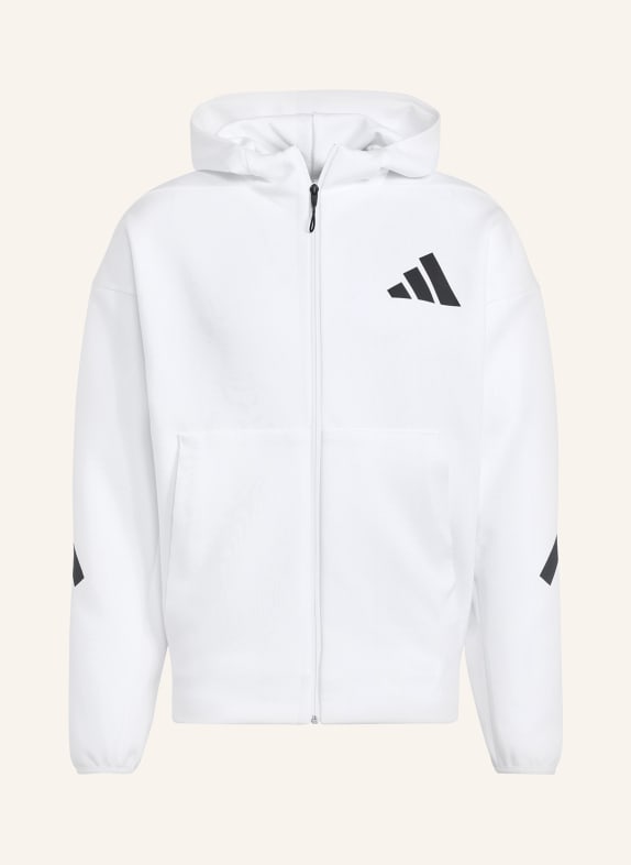 adidas Sweat jacket WHITE/ BLACK