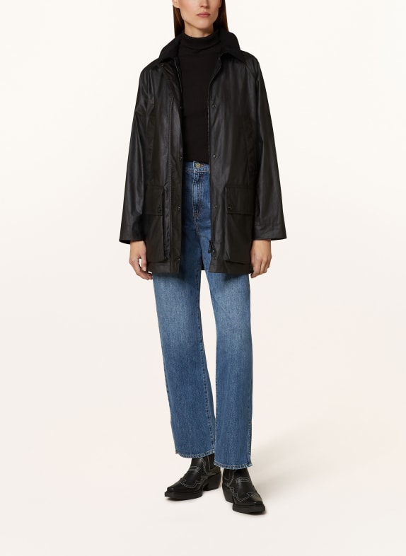 BELSTAFF Oversized bunda fieldjacket TONAL FESTIVAL JACKET ČERNÁ