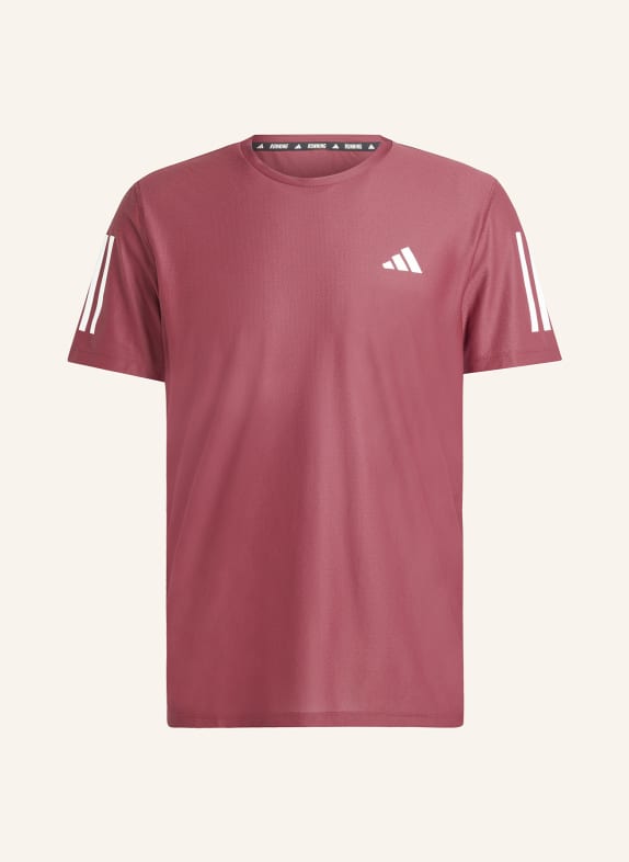 adidas Laufshirt OWN THE RUN DUNKELROT