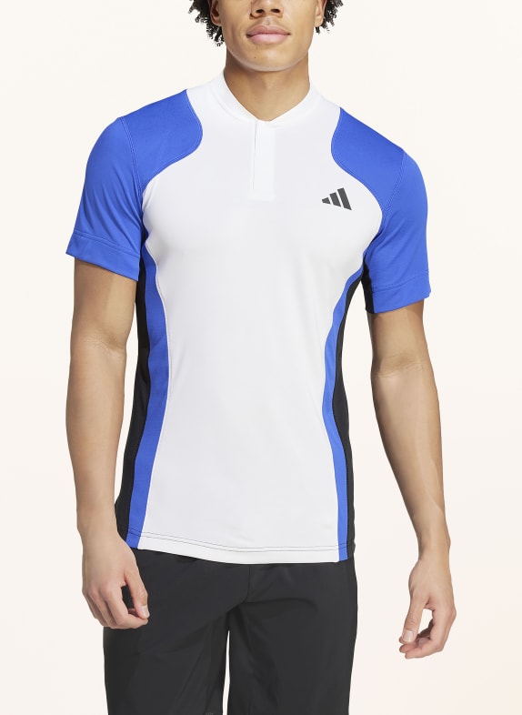 adidas Polo shirt HEAT.RDY PRO WIT / BLAUW / ZWART