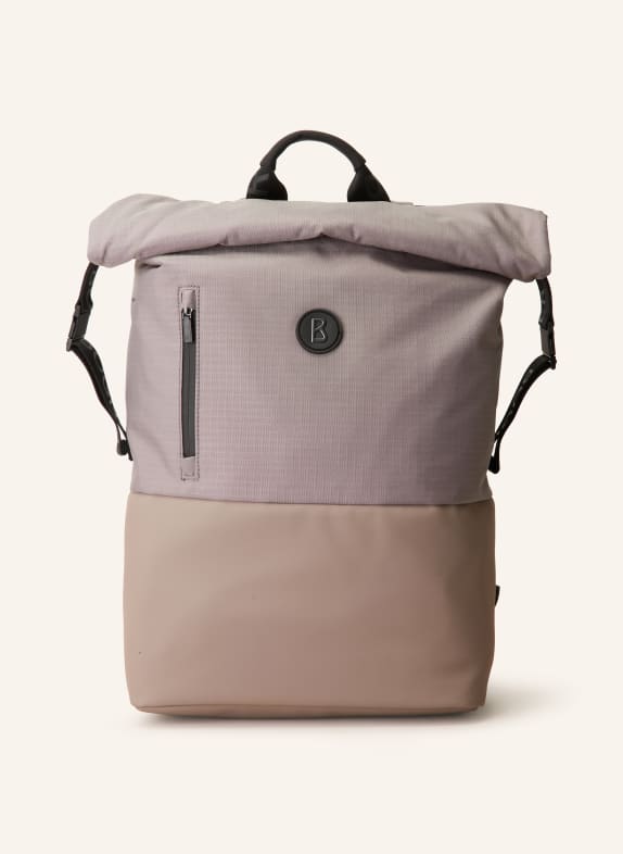 BOGNER Backpack LEON with laptop compartment TAUPE/ GRAY