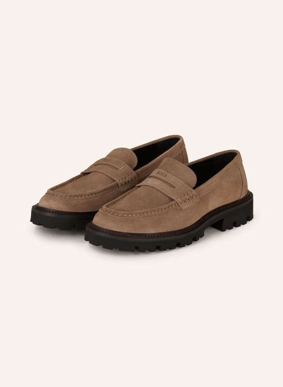BOSS Penny loafers JULYO BEŻOWY