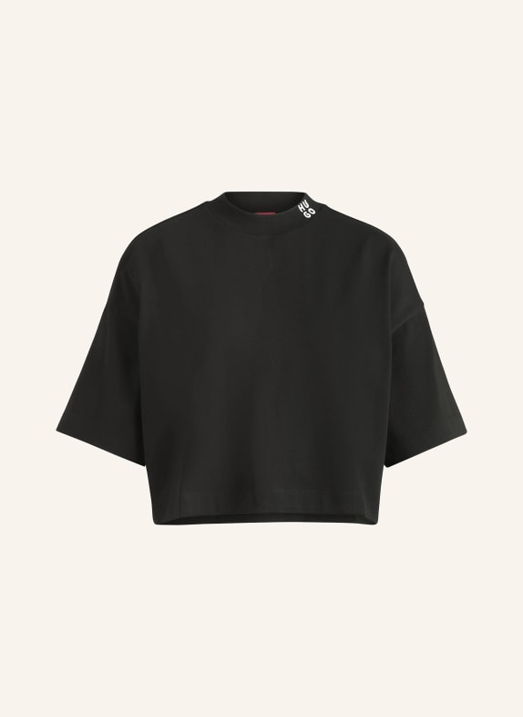 HUGO Cropped-Shirt DAMELODY SCHWARZ