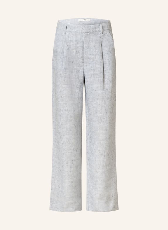 GESTUZ Wide leg trousers GISELLYGZ LIGHT BLUE