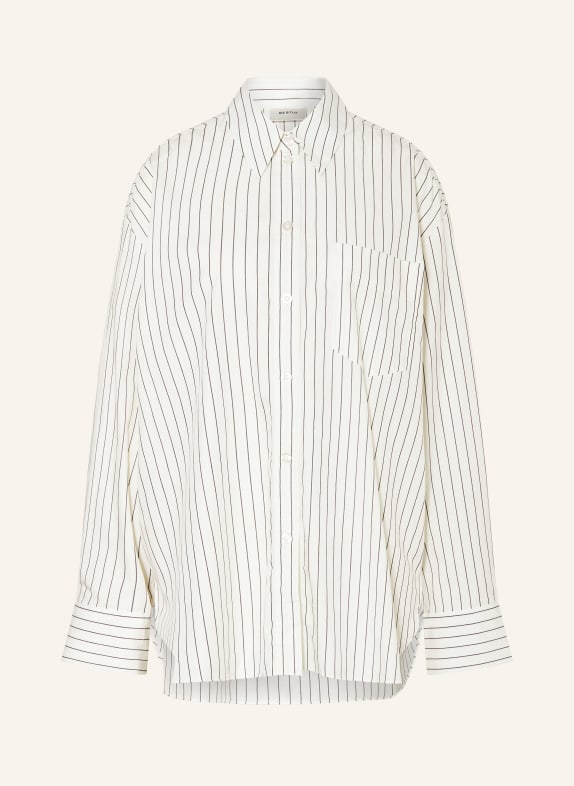 GESTUZ Shirt blouse NOELLEGZ WHITE/ DARK GRAY