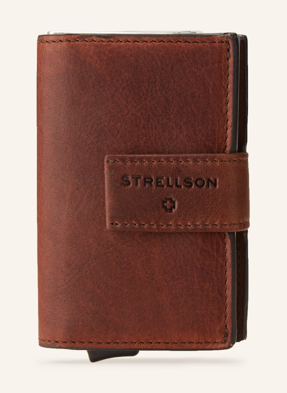 STRELLSON Kartenetui C-THREE BRAUN