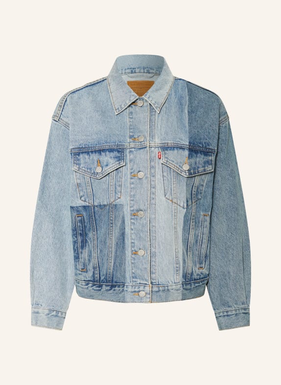 Levi's® Džínová bunda 90S CRAFTED TRUCKER TMAVĚ MODRÁ/ MODRÁ