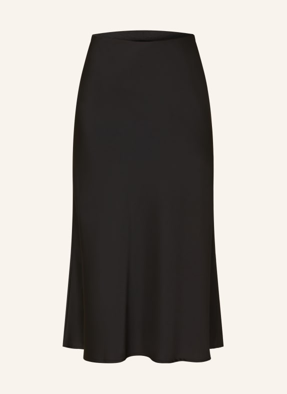 Y.A.S. Satin skirt BLACK
