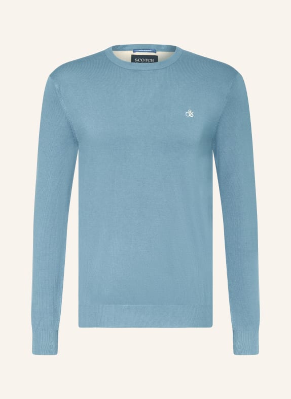 SCOTCH & SODA Svetr ESSENTIAL TMAVĚ MODRÁ