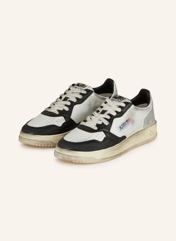 AUTRY Sneaker SUPER VINTAGE LOW WEISS/ SCHWARZ/ GRAU