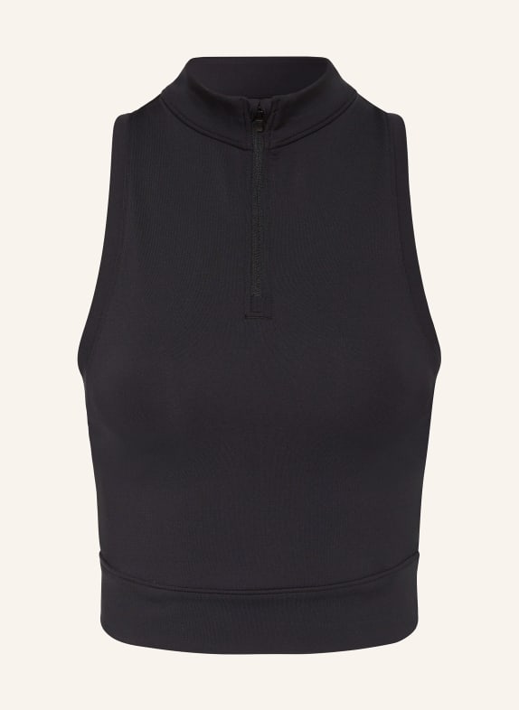 UNDER ARMOUR Krótki top do biegania UA RUN ANYWHERE CZARNY