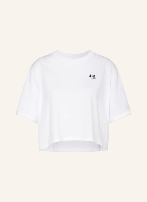 UNDER ARMOUR Krótka koszulka UA BOXY BIAŁY