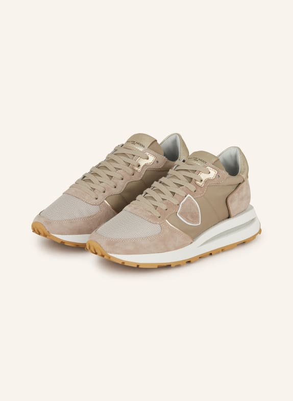 PHILIPPE MODEL Sneaker TROPEZ TAUPE/ KHAKI/ GOLD