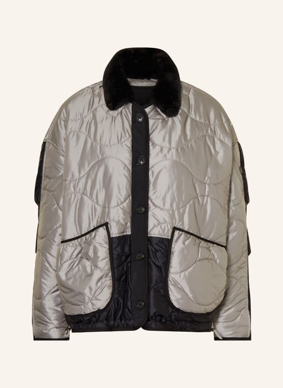 BLONDE No.8 Reversible jacket BLACK/ SILVER