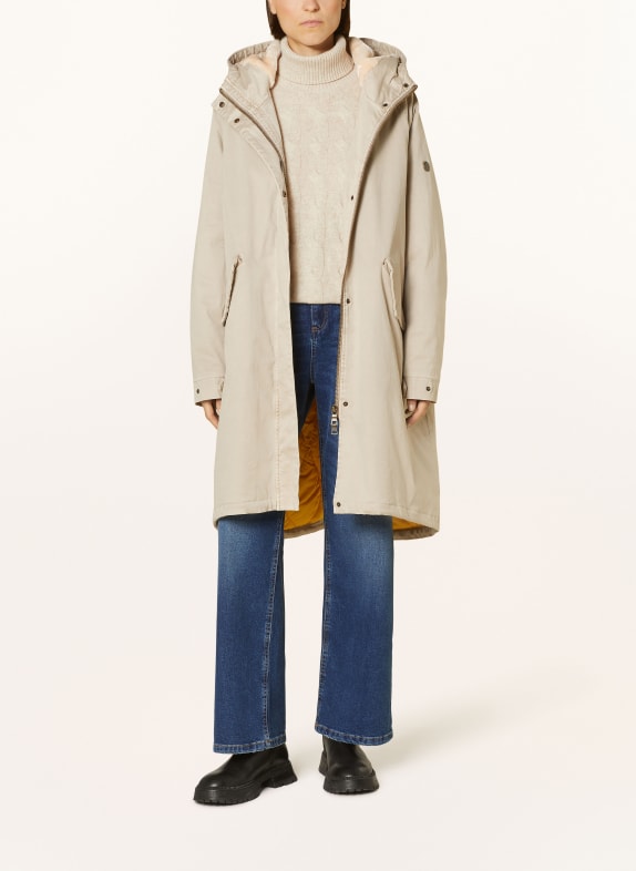 BLONDE No.8 Parka mit Kunstfell BEIGE