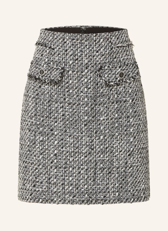 GUESS Skirt NEW SOFIA with glitter thread BLACK/ WHITE