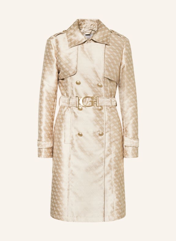 GUESS Trench coat DILETTA GOLD/ CREAM